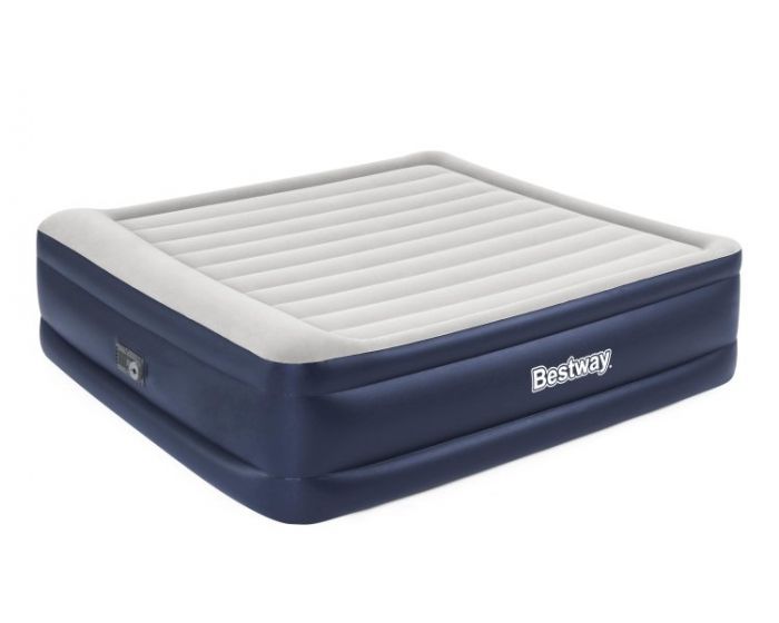 67692 BESTWAY MATERASSO BOX FLOCCATO CON POMPA 220V INCORPORATA